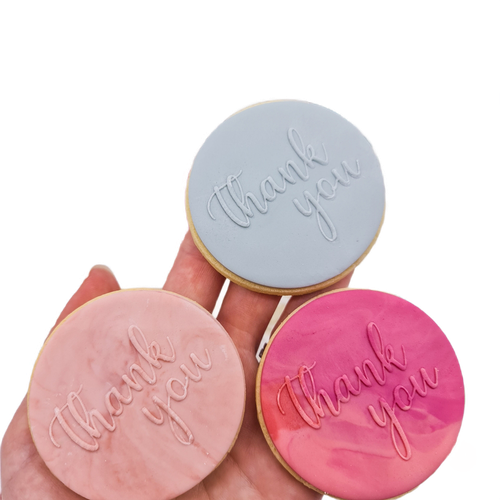 Raised stamp cookies